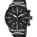 Chronograph CITIZEN "CA0695-84E", schwarz, Armbanduhren, Herren, Armbanduhr, Herrenuhr, Solar, Stoppfunktion, Edelstahlarmband