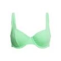 Triangel-Bikini-Top ROXY "Color Jam", Damen, Gr. M, Cup B, grün (absinthe grün), [Hauptstoff] 93% Nylon, 7% Elasthan, Bikini-Oberteile