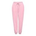 Sweathose ONLY PLAY "ONPLOUNGE HW SWEAT PNT - NOOS", Damen, Gr. L (40), N-Gr, pink, a, boo, Sweatware, Obermaterial: 80% Polyester, 15% Viskose, 5% Elasthan, unifarben, sportlich, regular fit knöchellang, Hosen, mit Kordelzug