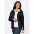 Strickjacke CASUAL LOOKS, Damen, Gr. 38, schwarz, 50% Baumwolle, 50% Polyacryl, unifarben, meliert, figurumspielend, Langarm, Strickjacken