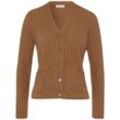 Strickjacke aus Schurwolle und Kaschmir include braun