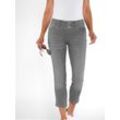 7/8-Jeans CASUAL LOOKS, Damen, Gr. 24, Kurzgrößen, grau (grau, denim), 79% Baumwolle, 19% Polyester, 2% Elasthan, unifarben, 7/8-Länge, Jeans