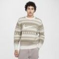 Nike Life Fair Isle Swoosh-Pullover (Herren) - Braun