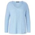 V-Pullover Emilia Lay blau