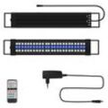 TolleTour LED Aquarien Beleuchtung Aquarium Lampe RGB Fisch Tank Skalierbar Aufsetzleuchte mit Fernbedienung.55-80CM