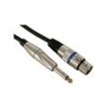 Hq Power - professionelles xlr-kabel, xlr-buchse auf 6.35mm-MONO-KLINKENSTECKER (10m)