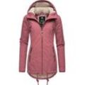 Winterjacke RAGWEAR "Zuzka Winter", Damen, Gr. L (40), rosa (blassrosa), Außenmaterial: 100% Polyester, Innenfutter: 100% Polyester, Kapuzenfutter: 100% Polyester, Wattierung: 100% Polyester, modisch, tailliert Po-bedeckend, Langarm mit Knopf Rippstrickbündchen mit Druckknopf, Jacken, Wasserdichter Winterparka mit Teddyfleece Innenfutter