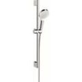 Hansgrohe Crometta 1jet Brauseset 26554400 weiss chrom, green 6 l/min, 65 cm Stange