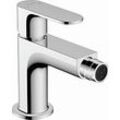 Hansgrohe Rebris S Bidetarmatur 72210000 mit Zugstangen-Ablaufgarnitur, Ausladung 120mm, chrom