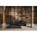 Ecksofa W.SCHILLIG "around-the-block, modern und elegant, bequem, L-Form", schwarz (schwarz z59), B:300cm H:66cm T:164cm, Longlife Xtra-Leder Z59: Glattleder mit modischer Prägung. Hautstärke 0, 9 - 1, 1 mm, Sofas, mit eleganter Biese, mit Federkern