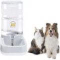 Automatischer Futter und Wasserspender für Katzen und Hunde,Futterautomat Katze,Automatischer Futterspender & Wassertränker im Set für