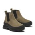 Chelseaboots TIMBERLAND "ROXIE LANEMID CHELSEA BOOT", Damen, Gr. 39,5, grün (olive nubuck), Leder, sportlich, Schuhe, Stiefelette, Winterschuhe, Ankle Boots