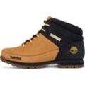 Schnürboots TIMBERLAND "EURO SPRINTMID LACE UP BOOT", Gr. 40, gelb (wheat, nubuck, w, schwarz), Leder, Synthetik, sportlich, Schuhe, Winterstiefel, Schnürstiefel, Winterschuhe