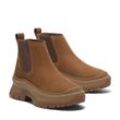 Chelseaboots TIMBERLAND "ROXIE LANEMID CHELSEA BOOT", Damen, Gr. 41, braun (rust nubuck), Leder, sportlich, Schuhe, Stiefelette, Winterschuhe, Ankle Boots