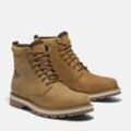 Schnürboots TIMBERLAND "BRITTON ROADMID LACE UP WATERPROOF BOOT", Gr. 40, braun (wheat full grain), Leder, Synthetik, sportlich, Schuhe, Winterstiefel, Schnürstiefel, Winterschuhe, wasserdicht