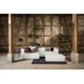 Ecksofa W.SCHILLIG "around-the-block, modern und elegant, bequem, L-Form", weiß (weiß z59), B:300cm H:66cm T:164cm, Longlife Xtra-Leder Z59: Glattleder mit modischer Prägung. Hautstärke 0, 9 - 1, 1 mm, Sofas, mit eleganter Biese, mit Federkern