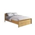 Massivholzbett HOME AFFAIRE "Luven, hohe Belastbarkeit FSC zertifiziertes Massivholz", beige (natur), B:145cm H:80cm L:208cm, Betten, aus massiver Kiefer im schlichten Design