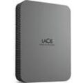 LACIE Mobile Drive Secure Festplatte, 5 TB HDD, 2,5 Zoll, extern, Space Grey