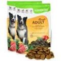 8 kg Lecker.Pet® Luna's Adult Strauß mit Kartoffel & Apfel Hundefutter Trockenfutter Vollnahrung