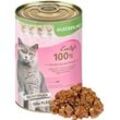 24 x 400 g Lecker.Pet® Emily's 100 % Rindermuskelfleisch Katzenfutter Nassfutter