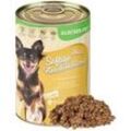 18 x 400 g Lecker.Pet® Josie's Saftige Fleischmahlzeit Sensitiv mit Pute & Reis Hundefutter Nassfutter