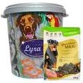 4 kg Lecker.Pet® Gino's Adult Maxi mit Huhn Hundefutter Trockenfutter Vollnahrung in 30 L Tonne