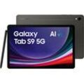 SAMSUNG Tablet "Galaxy Tab S9 5G", grau (graphite), 128 GB, Tablets/E-Book Reader, AI-Funktionen, Topseller