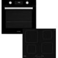 PRIVILEG Backofen-Set "BAKO Turn&Cook 470 BLACK", A+ (A+++-D), schwarz, Herdsets