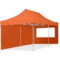 TOOLPORT 3x6m Aluminium Faltpavillon, inkl. 2 Seitenteile, orange - (59028)