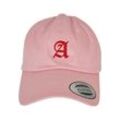 Snapback Cap MISTERTEE "MisterTee Unisex Letter Pink Low Profile Cap", Damen, Gr. one size, schwarz (a), 100% Baumwolle, unifarben, casual, Caps