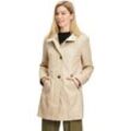 Outdoorjacke GIL BRET, Damen, Gr. 46, beige (butter cre), Jersey, Obermaterial: 53% Polyester, 38% Baumwolle, 9% Polyamid, unifarben, klassisch, regular fit ca. Mitte Oberschenkel, Langarm, Jacken, mit Knopfverschluss