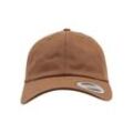 Flex Cap FLEXFIT "Flexfit Unisex Low Profile Cotton Twill", Damen, Gr. one size, braun (tan), 100% Baumwolle, unifarben, casual, Caps