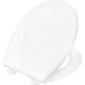 WC-Sitz CORNAT "Pflegeleichter Thermoplast - Montierbarer Kinder-Sitz - Quick up", weiß, B:38,5cm L:46cm, Thermoplast, WC-Sitze, Clean Funktion - Absenkautomatik - Montage von oben / Toilettensitz