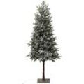 Winterliche Kunstpflanze CREATIV GREEN "Tannenbaum", grün, H:98cm, Kunststoff, Kunstpflanzen, mit LED-Beleuchtung