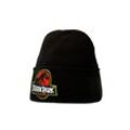 Beanie LOGOSHIRT "Jurassic Park", Baby, schwarz (schwarz, rot), 100% Polyacryl, bestickt, casual, Mützen, mit lizenziertem Design