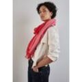 Halstuch STREET ONE, Damen, Gr. One size, rot (mandarin rot), Stoff, 100% Polyester, bedruckt, casual, Modetücher, kuschelig