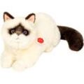 Kuscheltier TEDDY HERMANN "Katze Ragdoll 36 cm", creme dunkelbraun, Plüschfiguren, KinderB:17cm H:20cm L:36cm, Acryl, Polyester, Polyethylen (PE), B:17cm H:20cm L:36cm