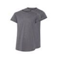 T-Shirt SOLID "T-Shirt SDLongo", Herren, Gr. M, grau (gre melang), Web, Obermaterial: 60% Baumwolle CO. 40% Polyester PES., casual, regular fit extralang, Rundhals, Kurzarm, Shirts