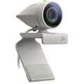 POLY Webcam "Studio P5 USB Full HD 4MP", silber, B:10,3cm H:5,5cm T:15,4cm, Camcorder, Teams, Zoom, 1080P/30fps, Autofokus, 4-fach Zoom