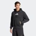 Kapuzensweatjacke ADIDAS PERFORMANCE "U TR CAT G H", Herren, Gr. S, schwarz, Obermaterial: 70% Baumwolle, 30% Polyester, Sweatjacken