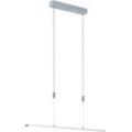 FISCHER & HONSEL Pendelleuchte "Metz", grau (aluminiumfarben), B:6,00cm L:90,00cm, Lampen, langlebige LED, dimmbar