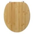 WC-Sitz ADOB "Bambus", braun (hellbraun), B:37cm L:44,5cm, Holz, WC-Sitze