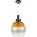 PACO HOME Pendelleuchte "DANA", schwarz, Ø 19cm H: 26,8cm, Lampen, Pendelleuchte Wohnzimmer Glas Esszimmer Modern Industrial Bar E27