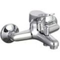 Waschtischarmatur EISL "Verona", silber (chrom), B:17cm H:10,6cm, Messing, Armaturen, Mischbatterie Badewanne, Wasserhahn Bad, Wannenarmatur in Chrom