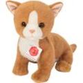 Kuscheltier TEDDY HERMANN "Babykatze rot 24 cm", orange, Plüschfiguren, KinderB:12cm H:20cm L:24cm, Polyester, Polyethylen (PE), B:12cm H:20cm L:24cm