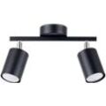 SOLLUX LIGHTING Deckenleuchte "LEMMI", schwarz, H: 20cm, Lampen, beweglicher Lampenschirm, Deckenstrahler