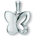 Ketten-Anhänger ONE ELEMENT "Zirkonia Schmetterling Anhänger aus 925 Silber", silber, Schmuckanhänger, Mädchen, Silber 925 (Sterlingsilber), Damen Silber Schmuck Schmetterling