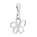 Charm-Einhänger KANGAROOS "Schmuck Geschenk Silber 925 Anhänger Charms Blume", silber (silberfarben), Charms, Damen, Silber 925 (Sterlingsilber)