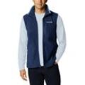 Fleeceweste COLUMBIA "Fast Trek™ Fleece Vest", Herren, Gr. XL, blau (collegiate n), Fleece, Obermaterial: 100% Polyester, sportlich, hoch geschlossener Ausschnitt, Westen