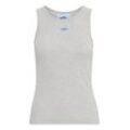 Tanktop BALL "Tanktop BAALTOBELLI TANK TOP", Damen, Gr. L, grau (medium grau melange), Obermaterial: 95% Baumwolle CO(Bio). 5% Elasthan EL., casual, normal, Rundhals, ohne Ärmel, Tops